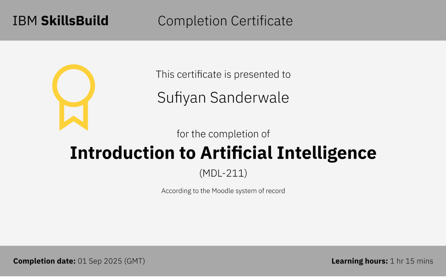 Introduction to Artificial Intelligence